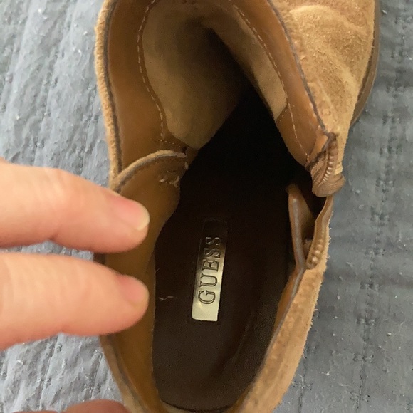 Guess Ankle Heeled Leather Boots - Picture 6 of 7